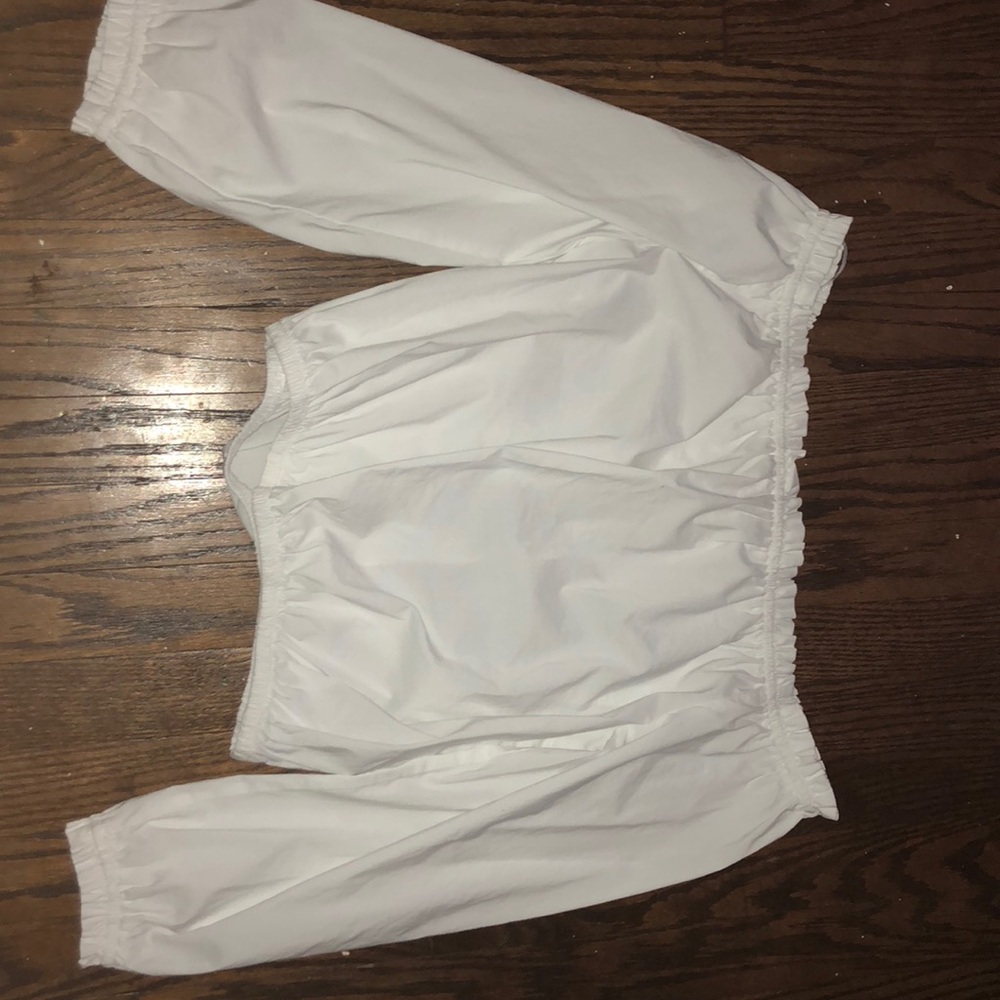 white off the shoulder top